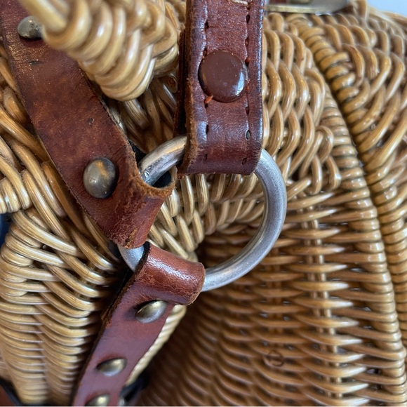 Vintage 70’s Marcus Brothers Wicker Horse Head Handbag Purse - Picture 4 of 11